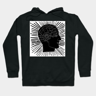 Phrenology black and white Hoodie